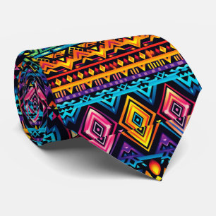 Cool tile Aztec pattern  Tie