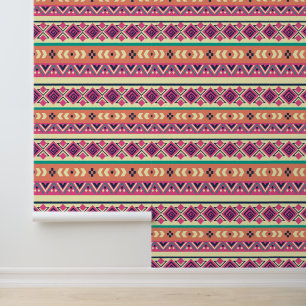 Cool tiled Aztec pattern Wallpaper