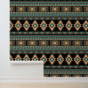 Cool tiled Aztec pattern Wallpaper