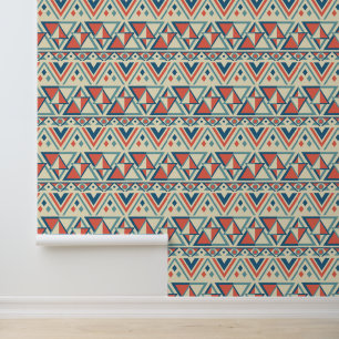 Cool tiled Aztec pattern Wallpaper