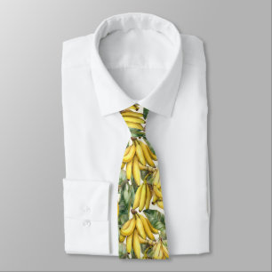 Cool tiled banana pattern fruit  tie