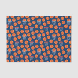 cool tiled basketball sports pattern party tissue paper