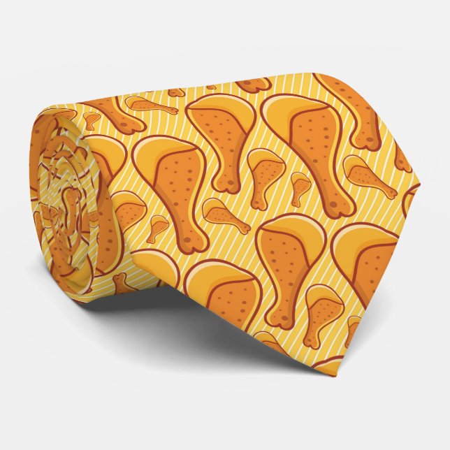cool tiled chicken pattern tie (Rolled)