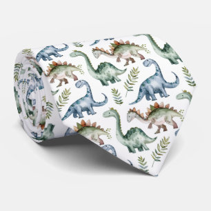 Cool tiled dinosaur pattern  tie