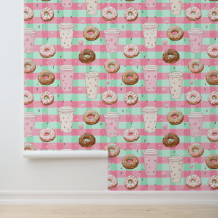 Cool tiled doughnut pattern  wallpaper
