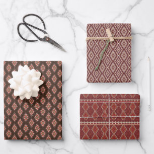 cool tiled ethnic pattern  wrapping paper sheet