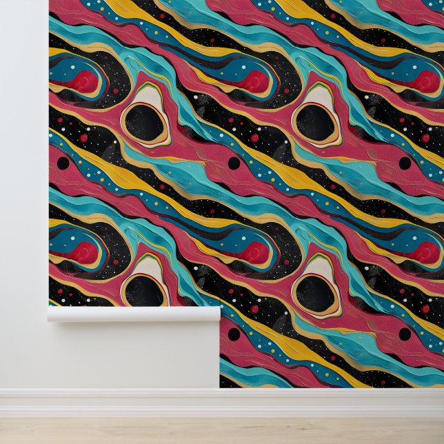 Cool tiled faux marble pattern wallpaper (Application)