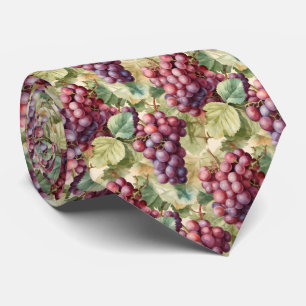 Cool tiled grapes pattern fruit tie