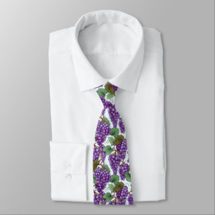 Cool tiled grapes pattern tie