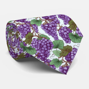 Cool tiled grapes pattern tie