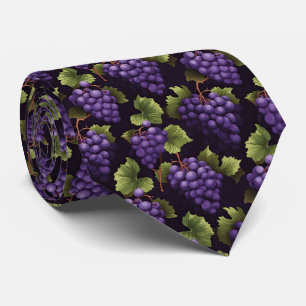 Cool tiled grapes pattern  tie