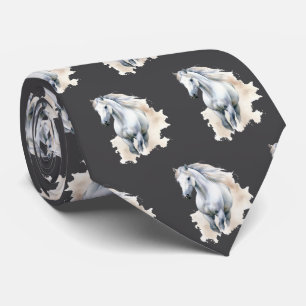 Cool tiled horse pattern  tie
