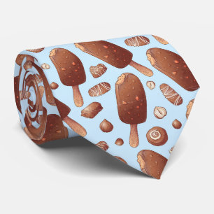 cool tiled ice cream pattern  tie