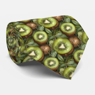 Cool tiled kiwi pattern fruit  tie