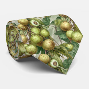 Cool tiled kiwi pattern fruit tie