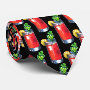 Cool tiled pattern cocktail bartender tie