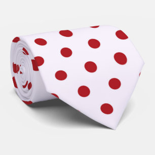 cool tiled red white polka dot tiled pattern tie