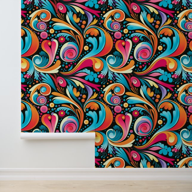Cool tiled retro pattern wallpaper (Application)