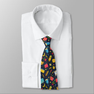 Cool tiled School pattern Teacher  Tie
