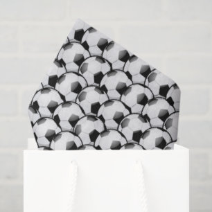 Cool tiled Soccer ball sports pattern  Tissue Paper