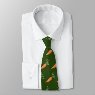 Cool tiled vegetable pattern carrot tie
