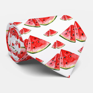 cool tiled watermelon fruit pattern  tie