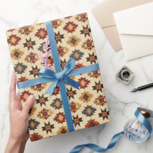 Cool tiled Western pattern  Wrapping Paper