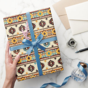 Cool tiled Western pattern  Wrapping Paper