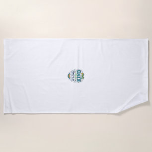 Cool To Be Kind Rainbow Caterpillar Shirt Design_1 Beach Towel