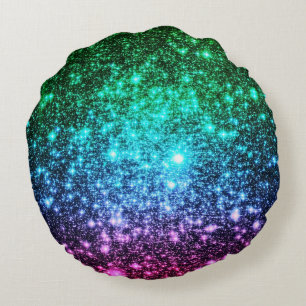 Cool Tone Stars Galaxy Pillow