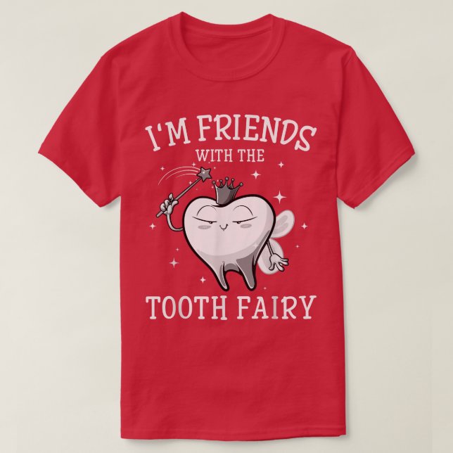 Cool Tooth Fairy Art Men Women Oral Dentist Dental T-Shirt (Design Front)