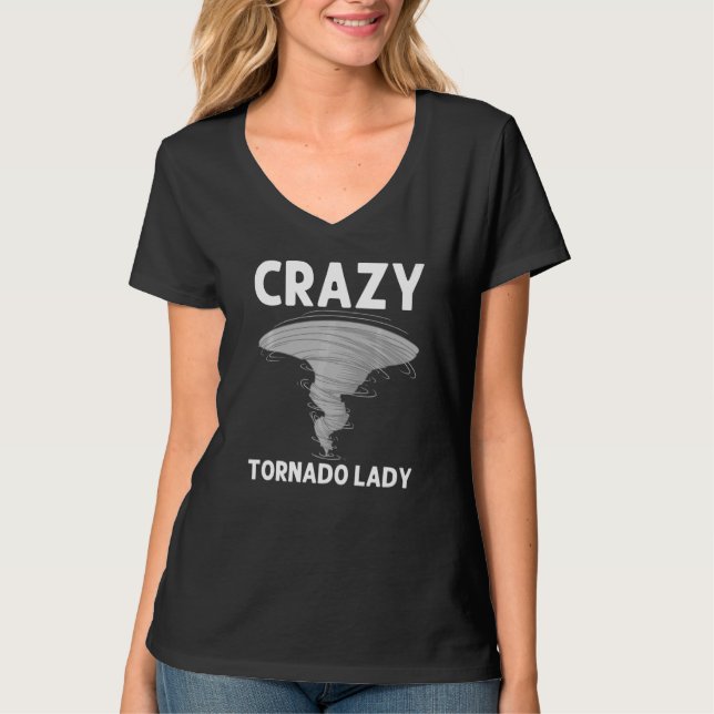 Cool Tornado For Women Mom Storm Tornado T-Shirt (Front)