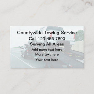 Cool Towing Service Automotive Business Card