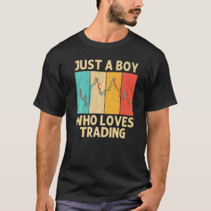 Cool Trading For Boys Kids Stock Traders Day Trade T-Shirt