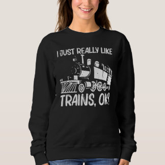 Cool Train For Men Women Train Locomotive Railroad Sweatshirt