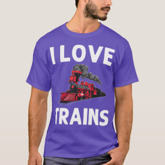 Cool Train Gift For Men Women Railroad Public T-Shirt