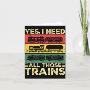 Cool Train Model Funny Train Railroad Card