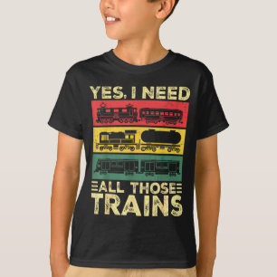Cool Train Model Funny Train Railroad T-Shirt