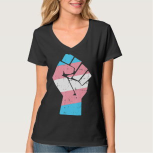 Cool Transgender Fist Pride Rights  Lgbt Transexua T-Shirt