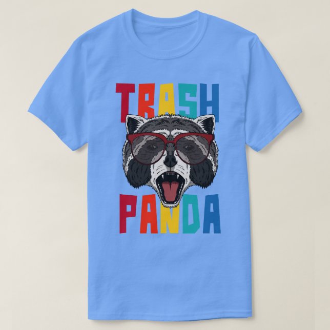 Cool Trash Panda Racoon toon T-Shirt (Design Front)