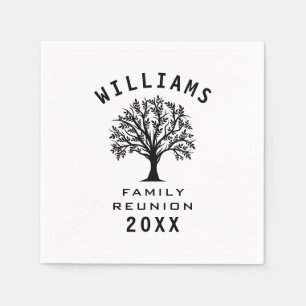Cool Tree Family Reunion Summer Vacation Road Trip Napkin