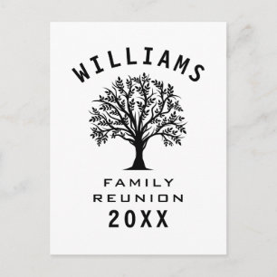 Cool Tree Family Reunion Summer Vacation Road Trip Postcard