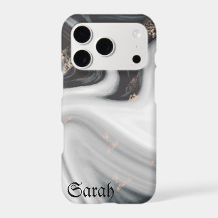 Cool Trendy Black Marble Case-Mate iPhone Case