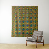 Cool Trendy Blue Red Yellow Mandala Tribal Ethnic