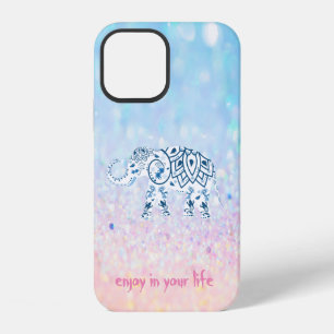 Cool Trendy Bokeh Elephant iPhone 12 Case