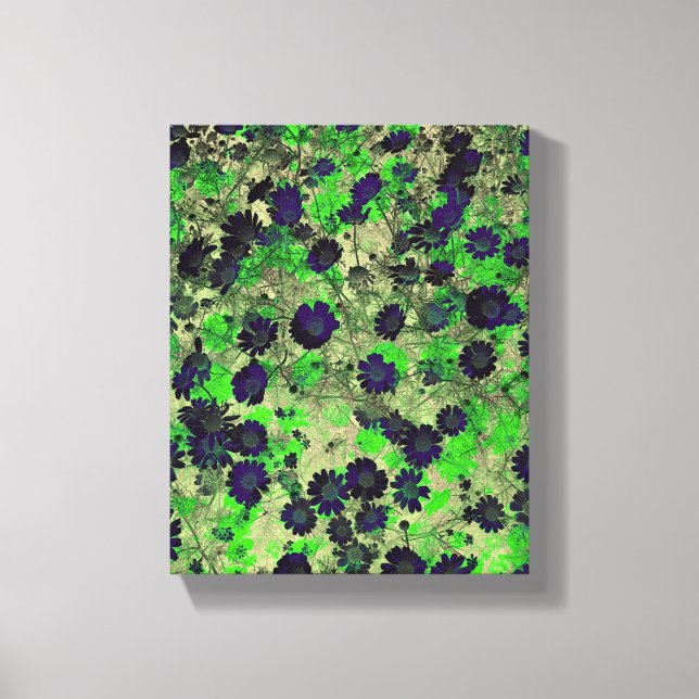 Cool trendy Floral Abstract Modern Design Canvas Print (Front)