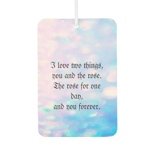 Cool Trendy Glitter Air Freshener (Front)