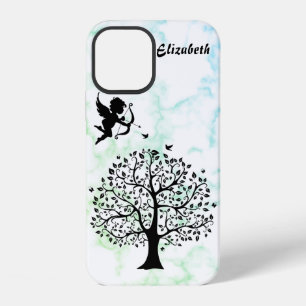 Cool Trendy Green Marble, Tree Case-Mate iPhone Ca 12 Case