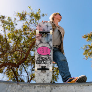 Cool Trendy Modern Colourful Pattern Skateboard