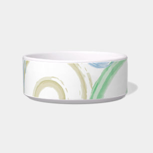 Cool, trendy, modern wave water colour brushes bowl